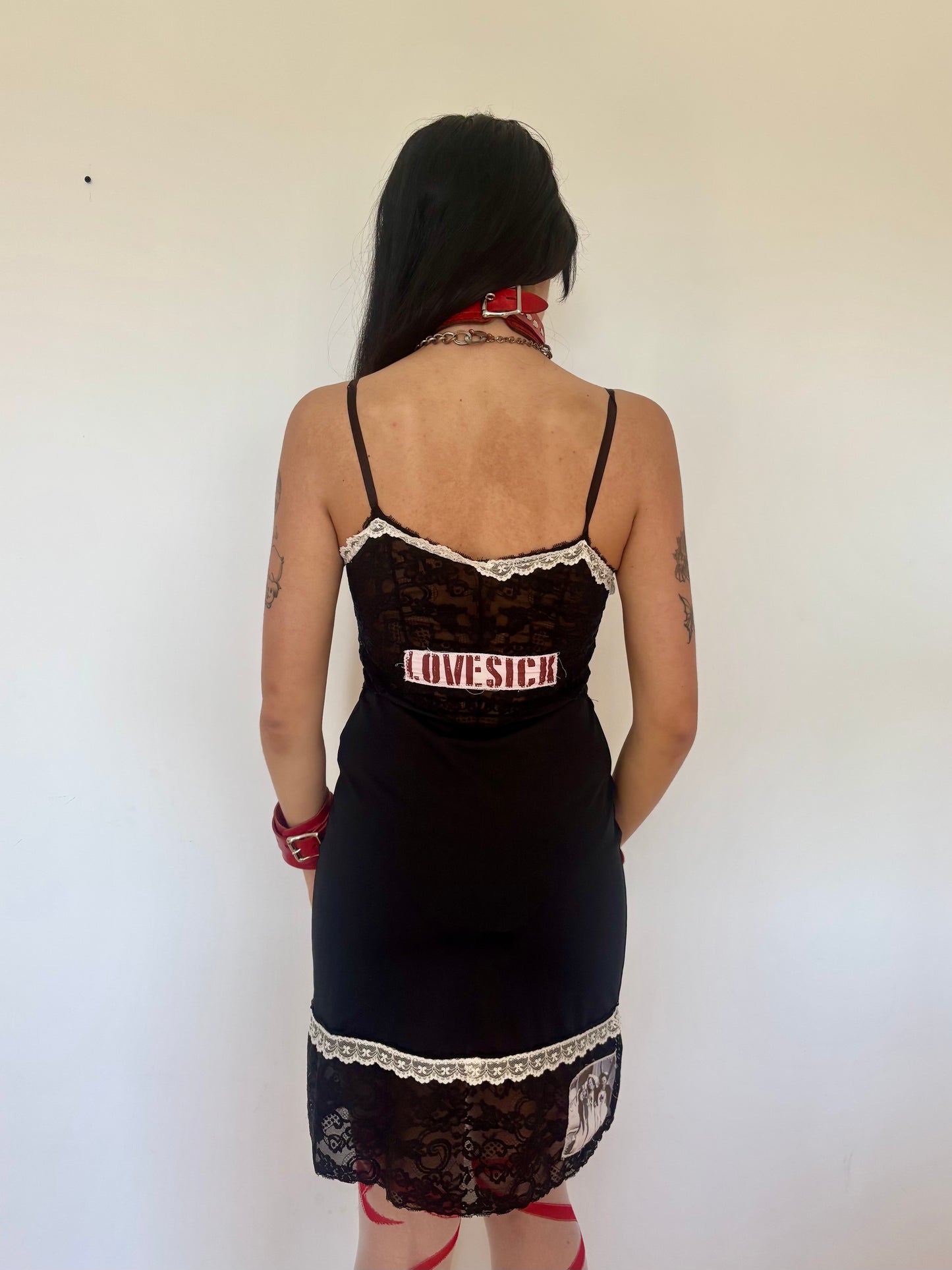 Lovesick Black Slip Dress - S