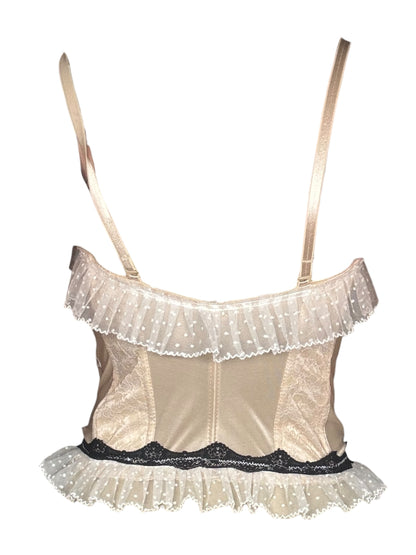 Candy Striper Lace Corset - M