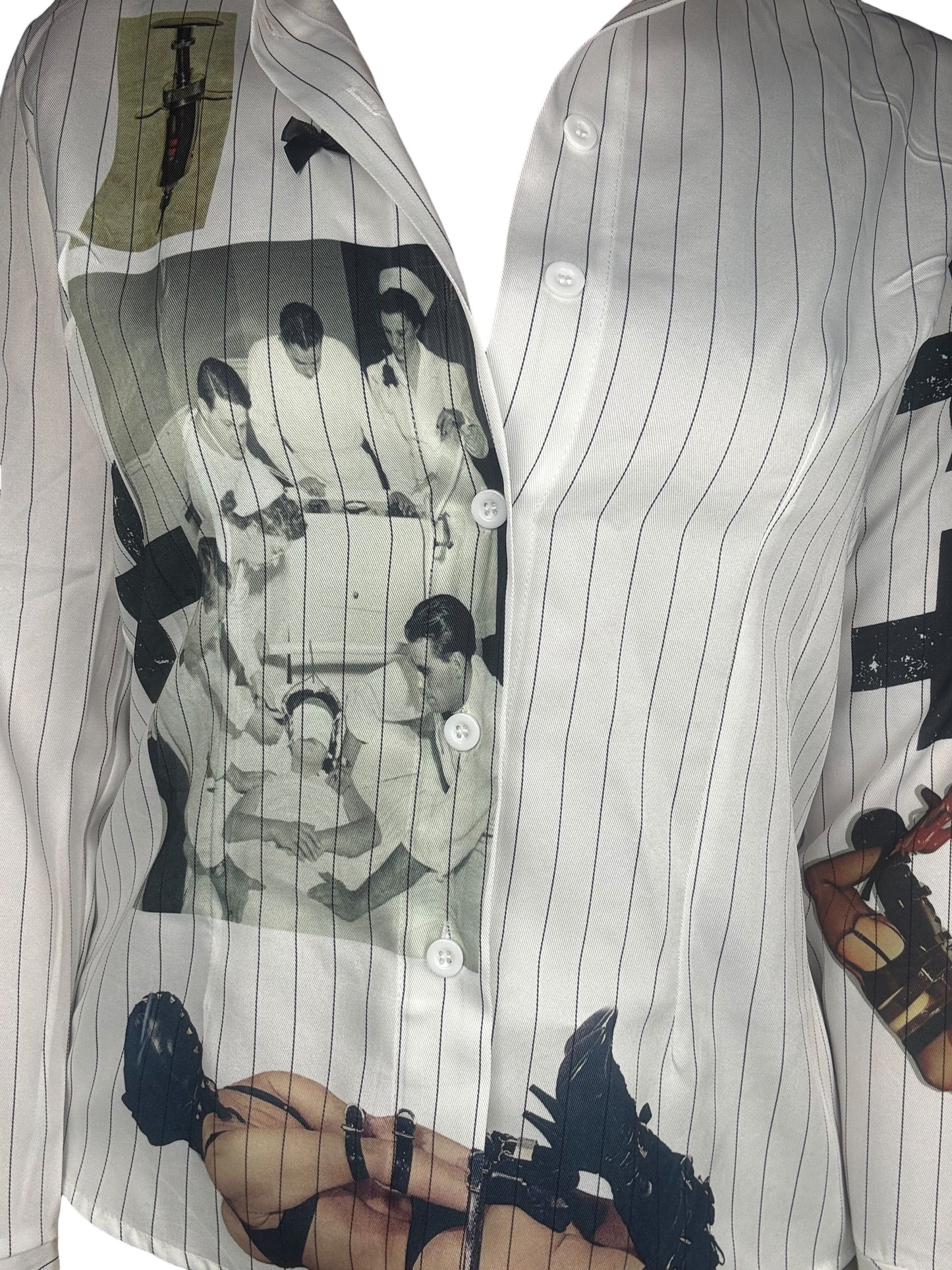 Bound by Love Pinstripe Button Up - L/XL