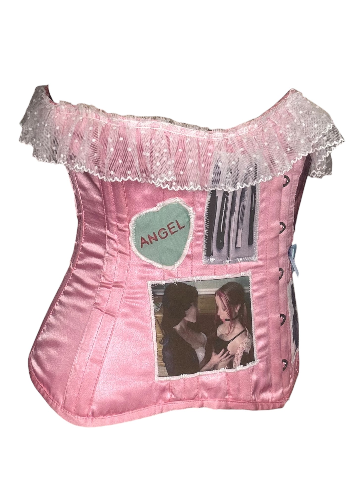 Candy Striper Pink Underbust Corset - XL