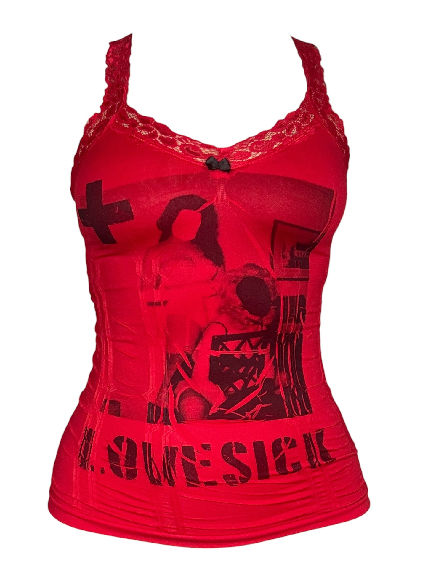 Bondage Red Tank - S/M