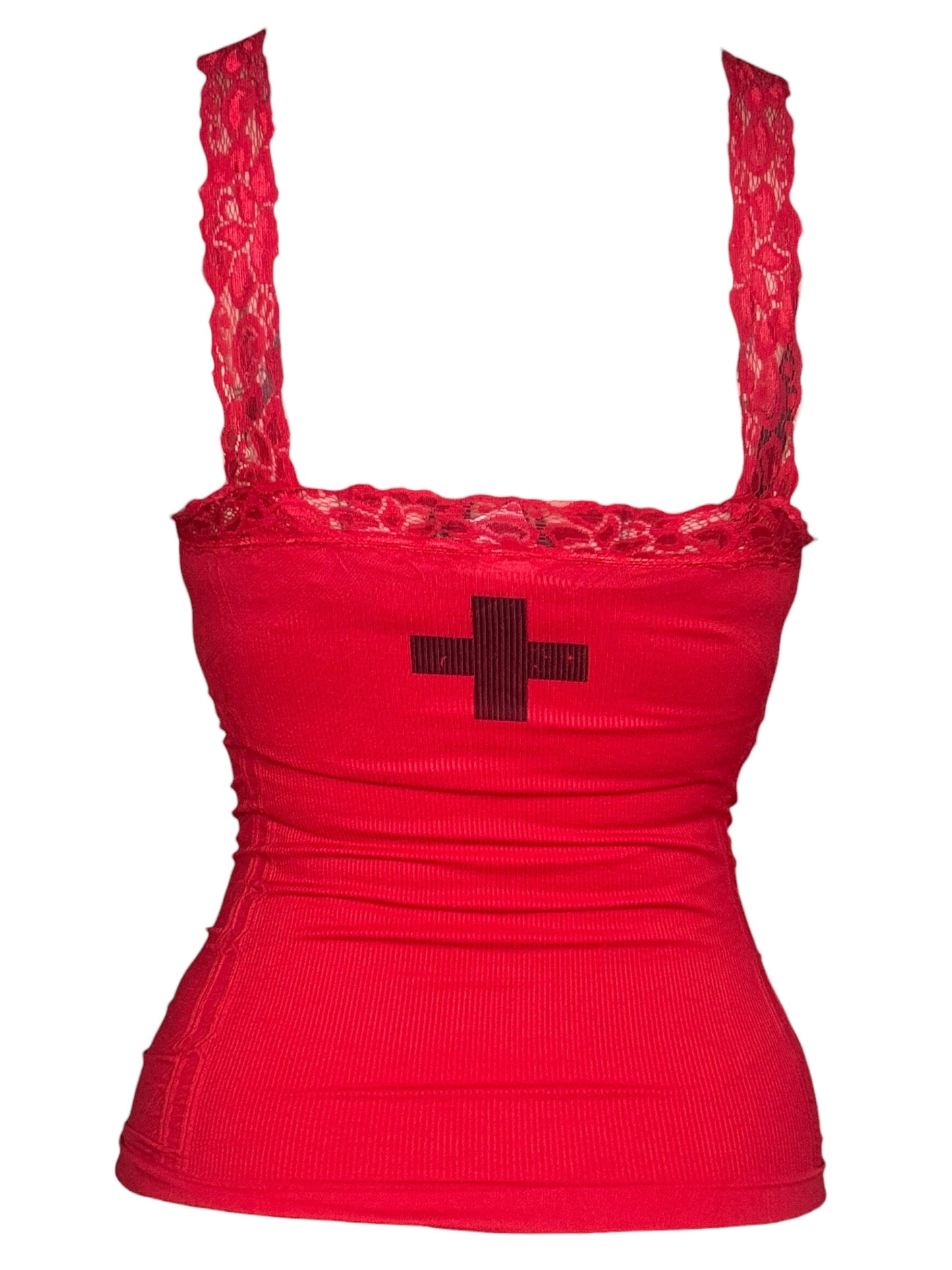 Bondage Red Tank - S/M