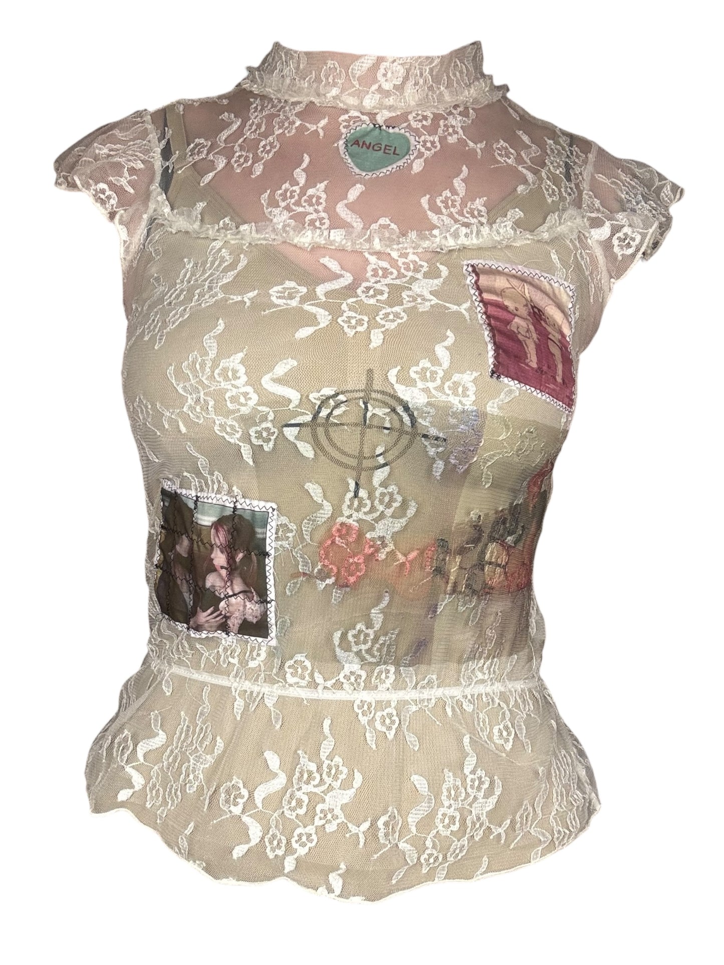 Target Practice Lace Blouse - M