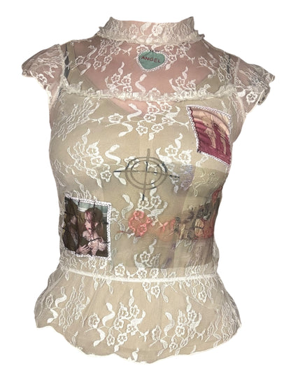 Target Practice Lace Blouse - M