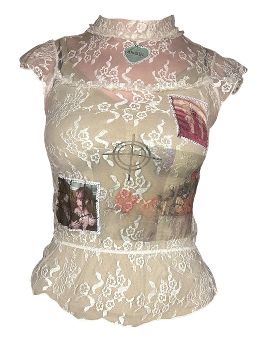 Target Practice Lace Blouse - M