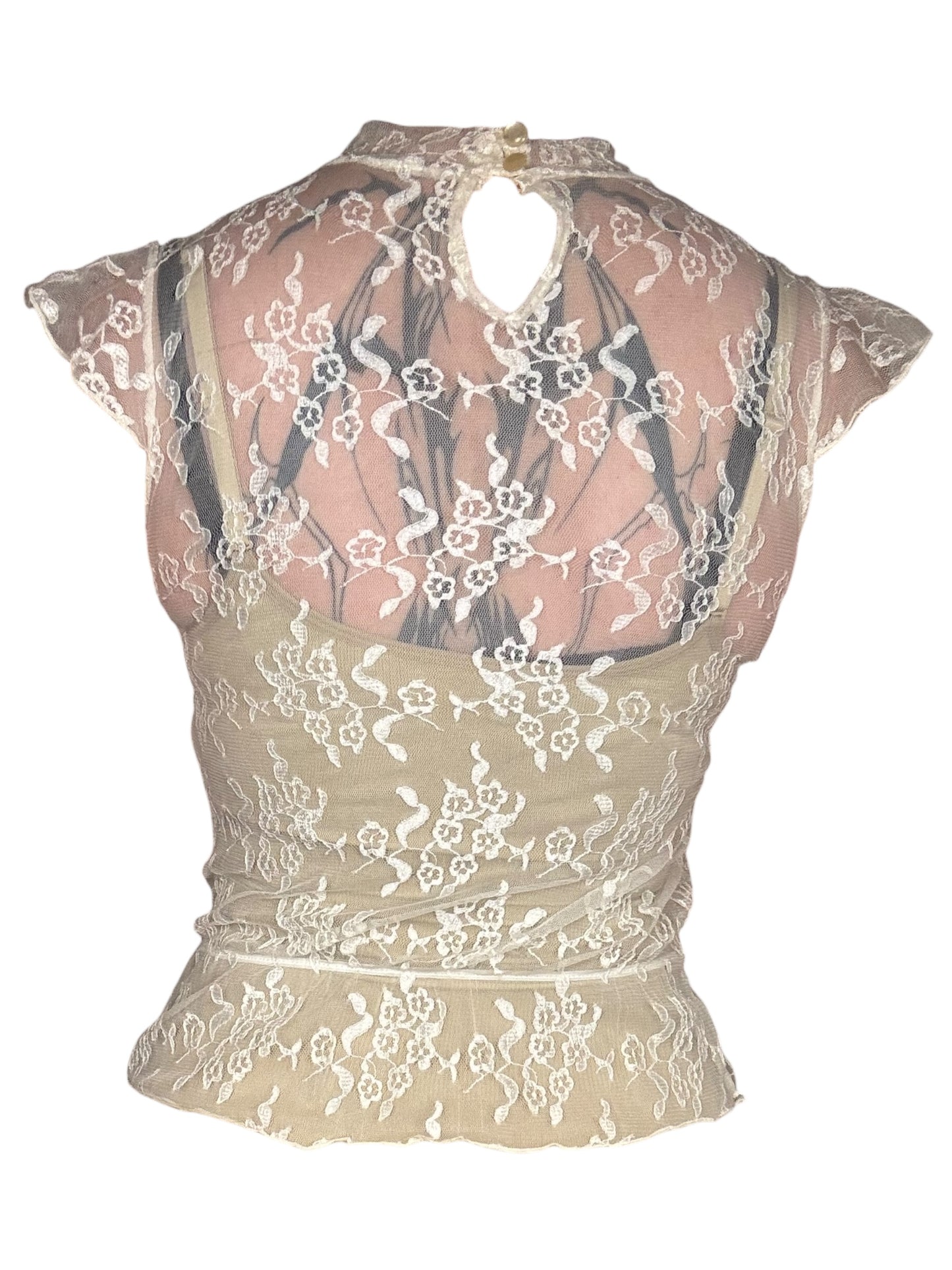 Target Practice Lace Blouse - M