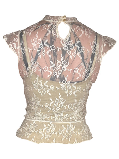 Target Practice Lace Blouse - M