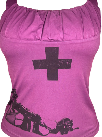 Adore Me Gothic Grape Vintage Tank - XL