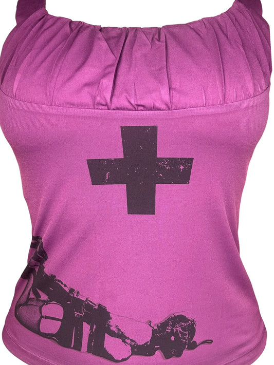 Adore Me Gothic Grape Vintage Tank - XL