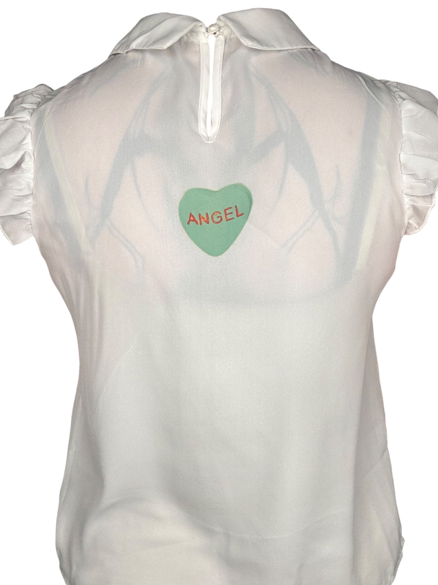 Candy Striper Twee Collared Blouse - S/M