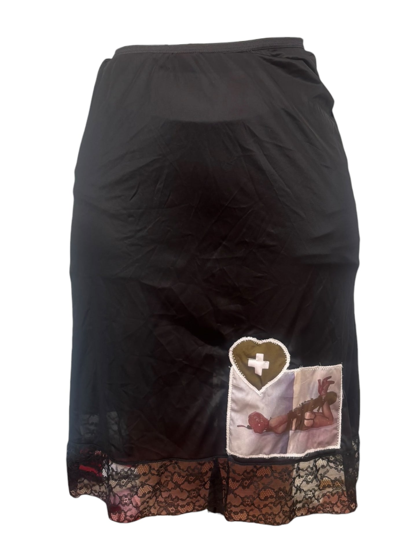 Exposed Black Skirt - M