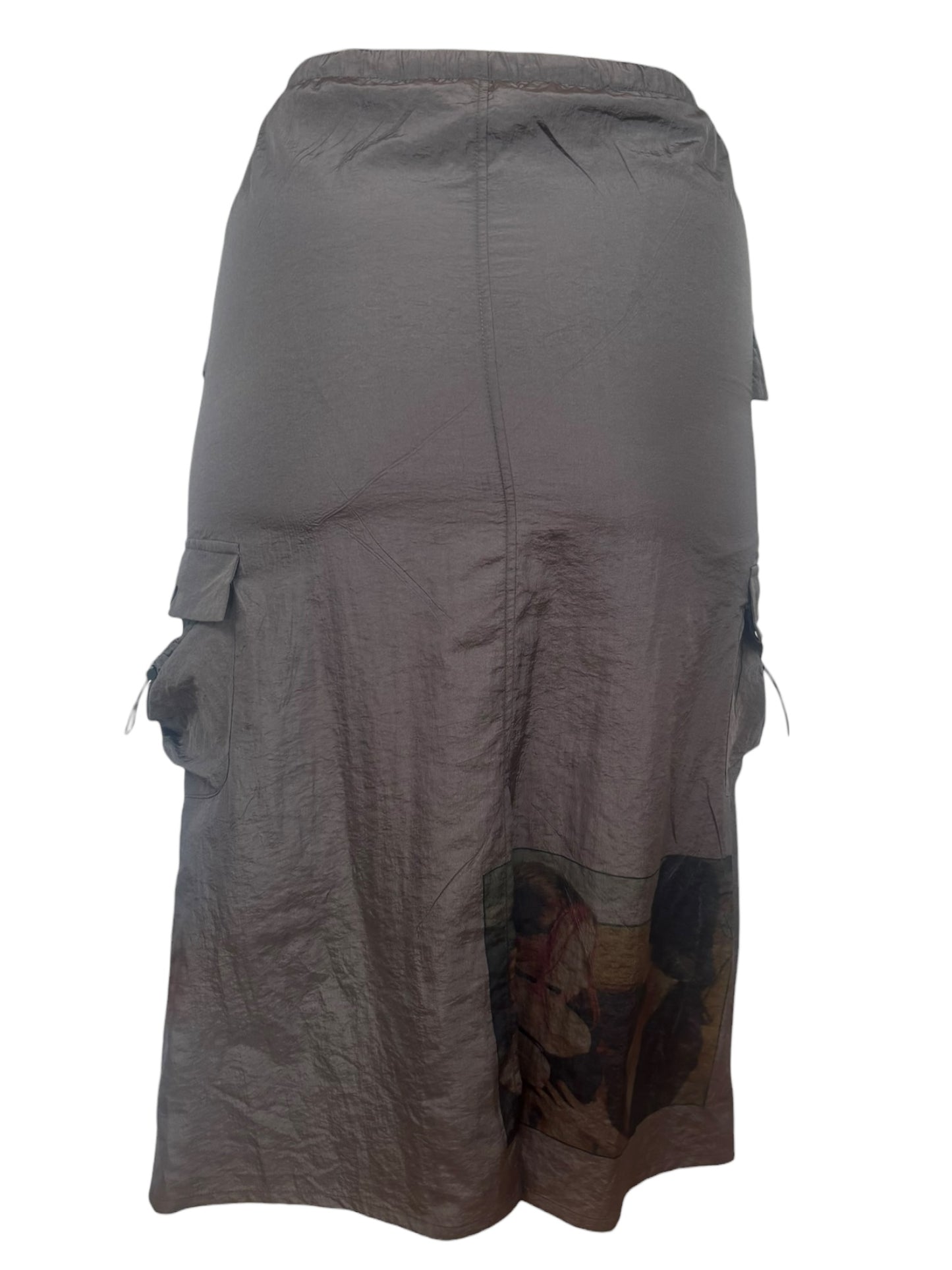 Terminal Adoration Grey Parachute Skirt - M