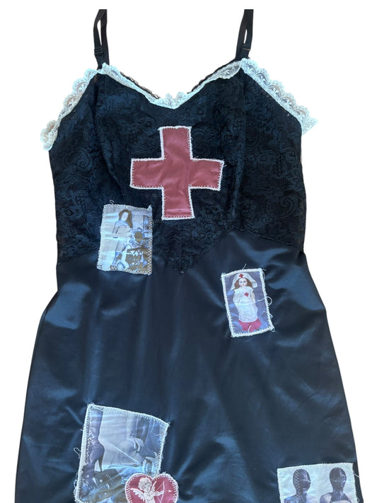 Lovesick Black Slip Dress - S