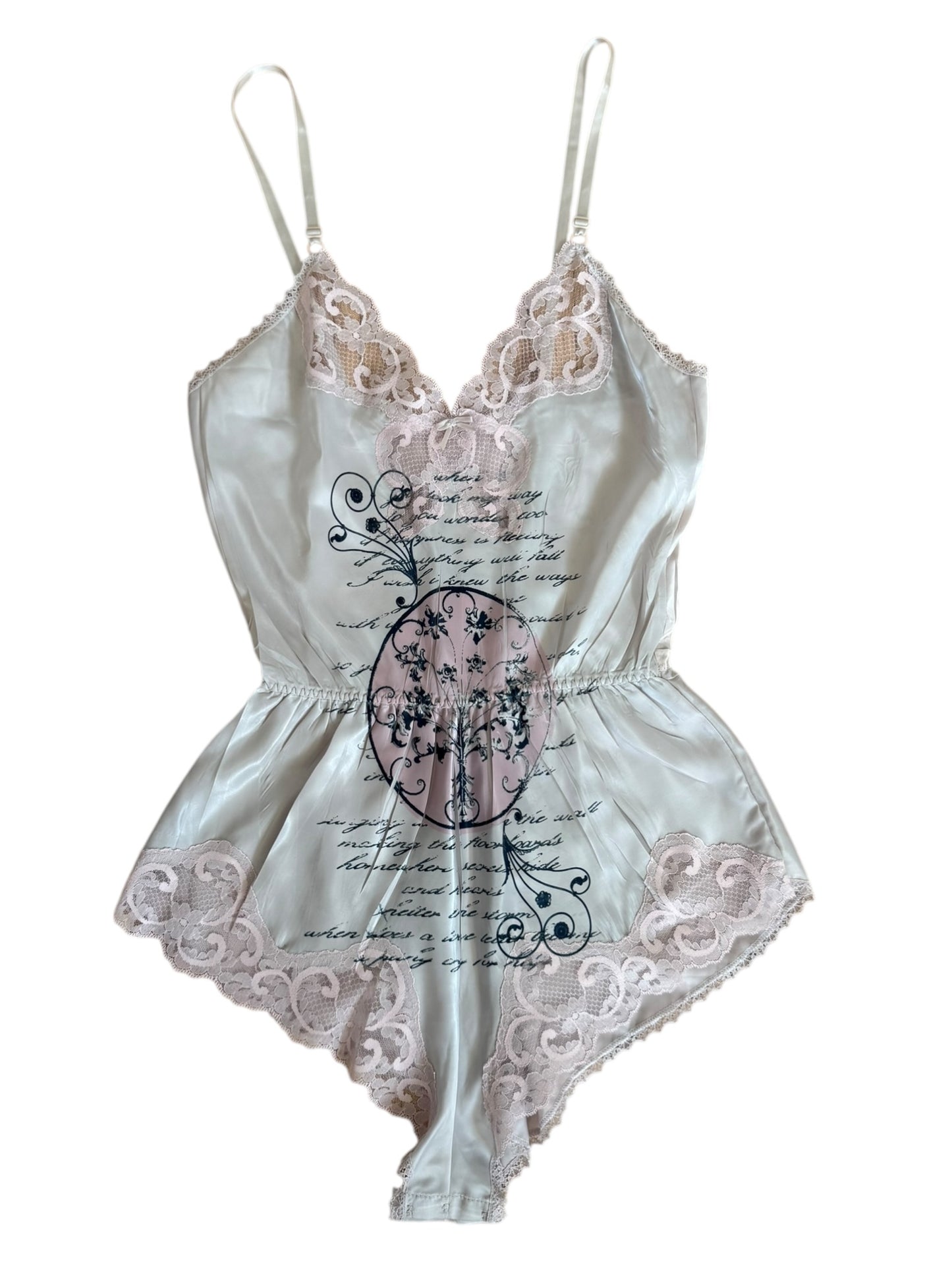 Gilded Love Cream Bodysuit - S/M