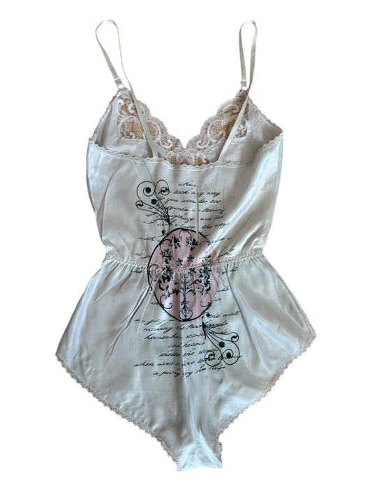 Gilded Love Cream Bodysuit - S/M
