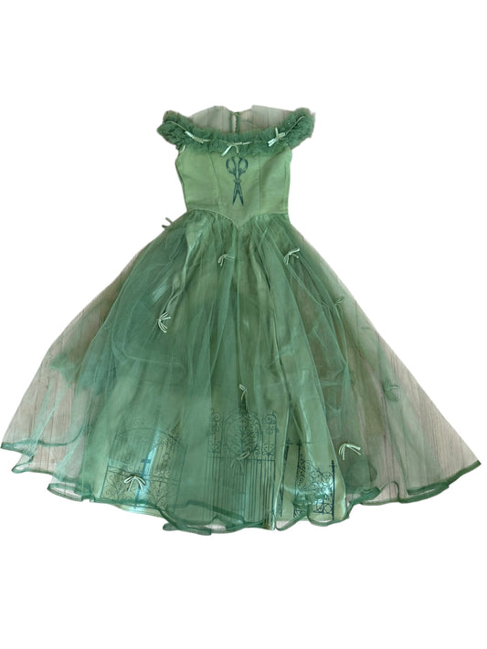 Sharp Parts Green Taffeta Gown - XXS/XS