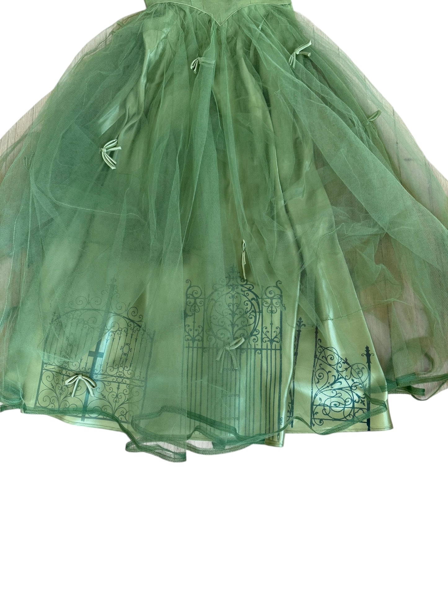 Sharp Parts Green Taffeta Gown - XXS/XS