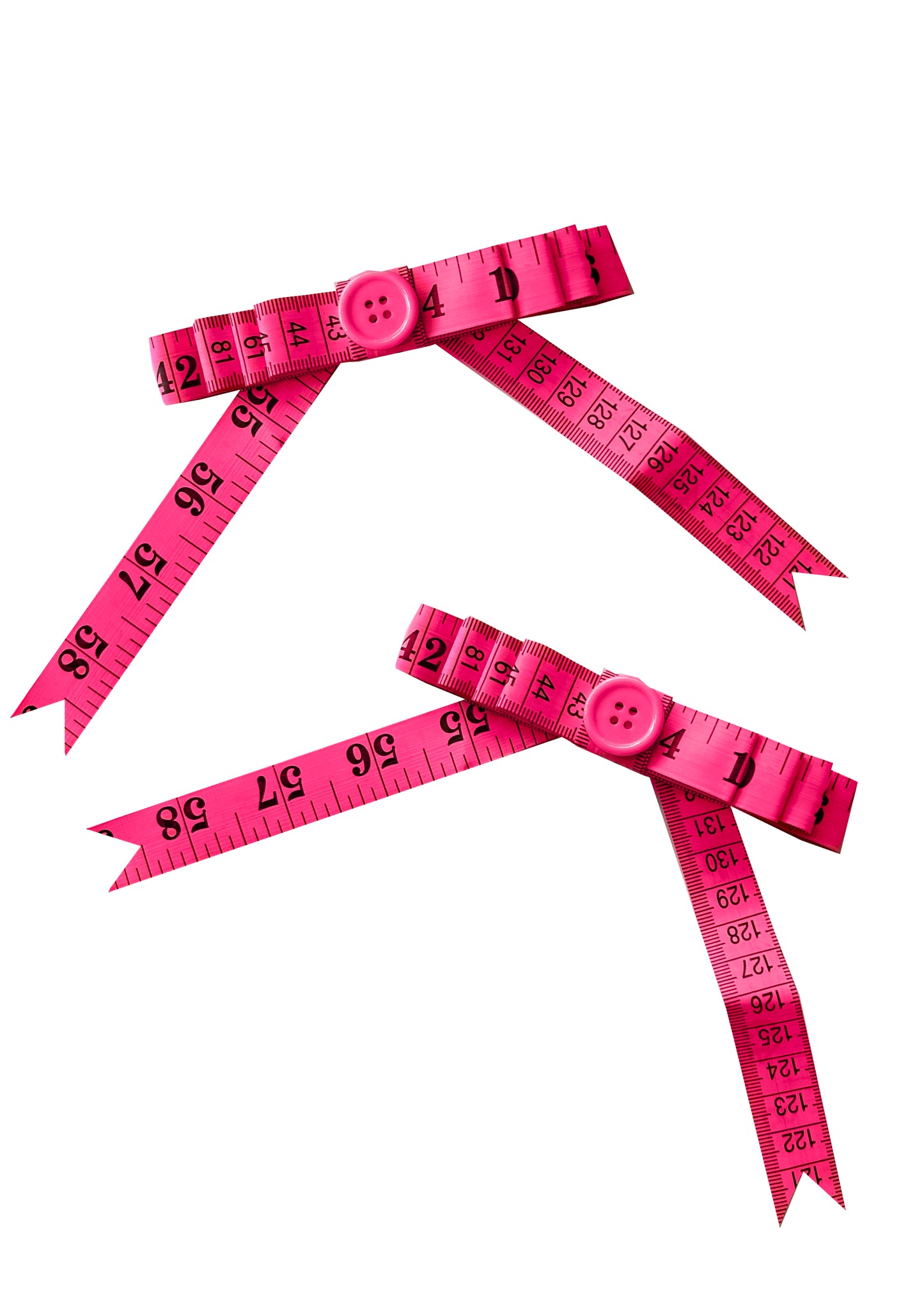 Dolly Measuring Tape Pink Hair Bows