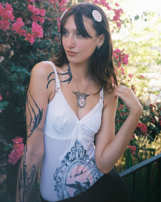 Wish Upon My Wings White Bodysuit - S/M