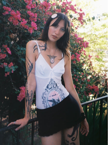 Wish Upon My Wings White Bodysuit - S/M
