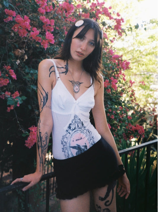 Wish Upon My Wings White Bodysuit - S/M