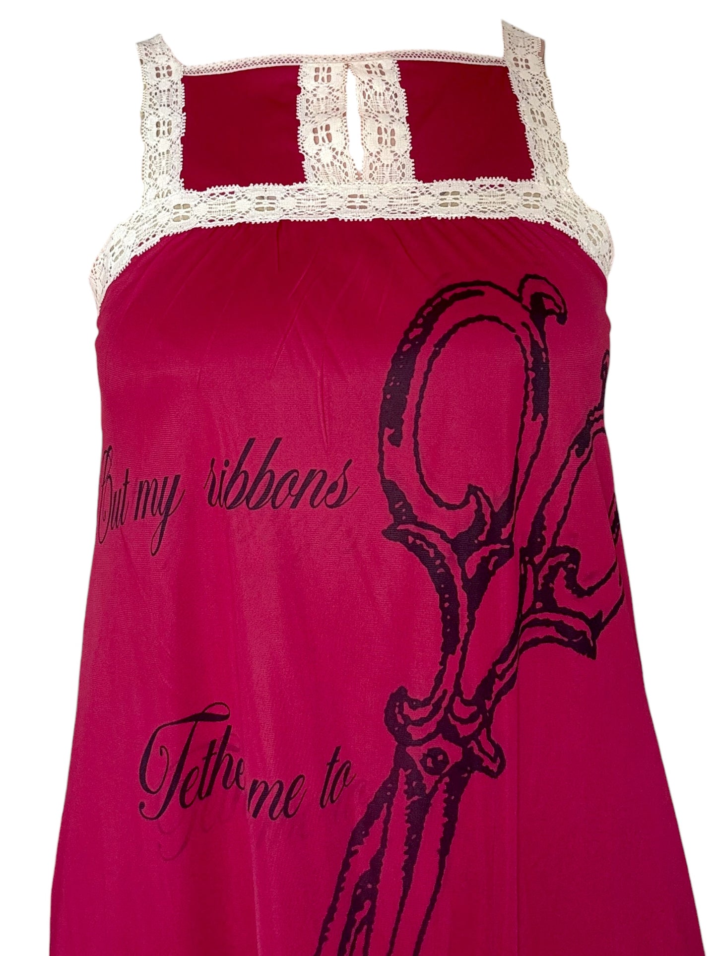 Gated Love Red Slip Dress - L