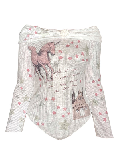 O' Myth of Mine Off-Shoulder Sweater