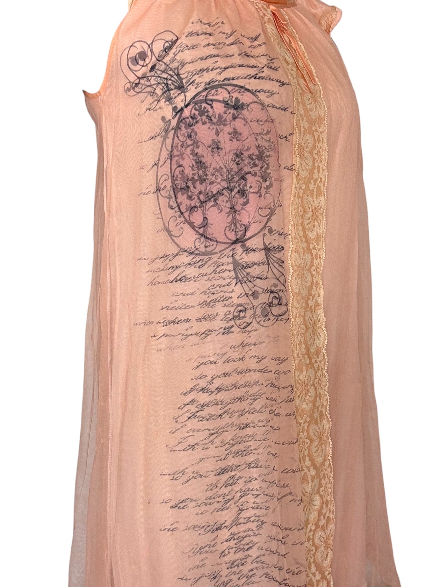 Sweet Haven Peach Nightie - L
