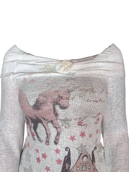 O' Myth of Mine Off-Shoulder Sweater Sample - L