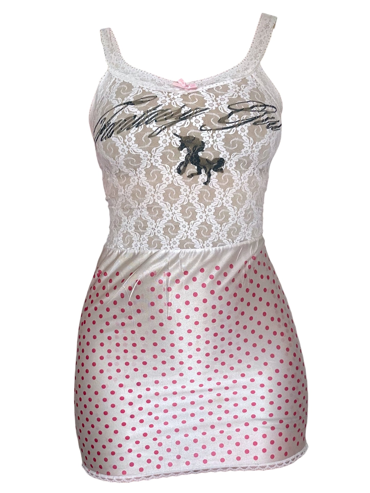 Fantasy Girl Lace Slip Dress - S