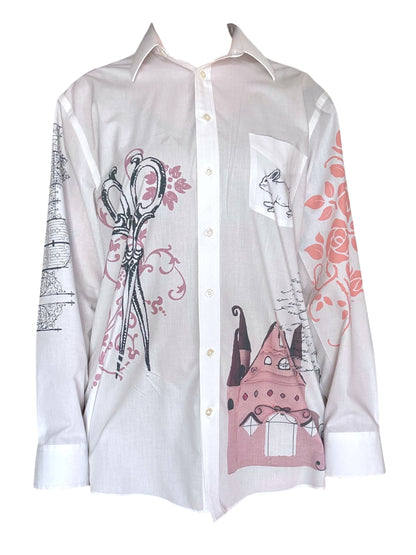 Whispering Rose Button Down - 2X/3X