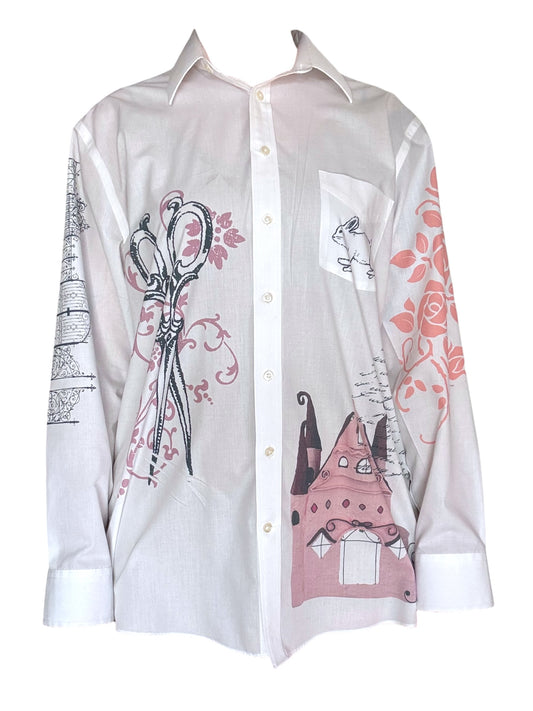 Whispering Rose Button Down - 2X/3X