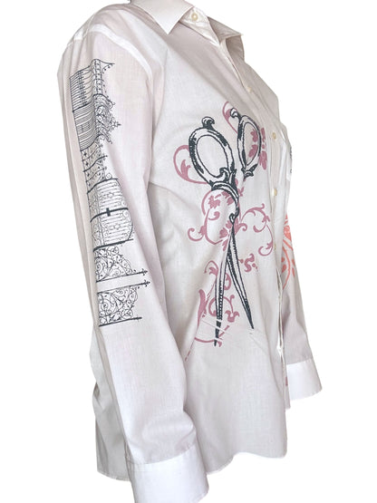 Whispering Rose Button Down - 2X/3X