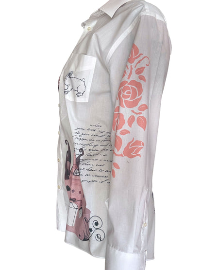 Whispering Rose Button Down - 2X/3X