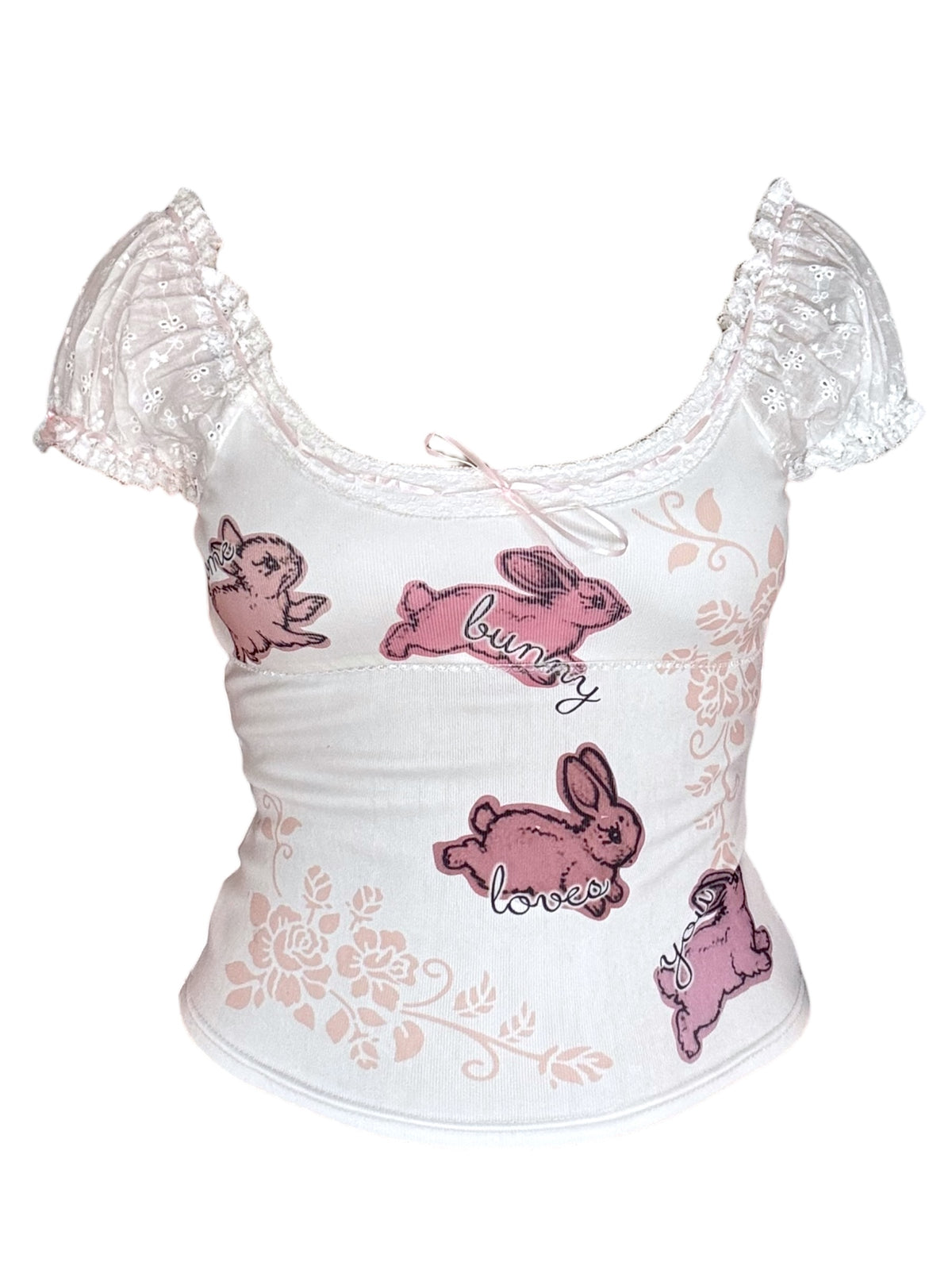 Some Bunny Loves You Babydoll Tee Sample - L/XL