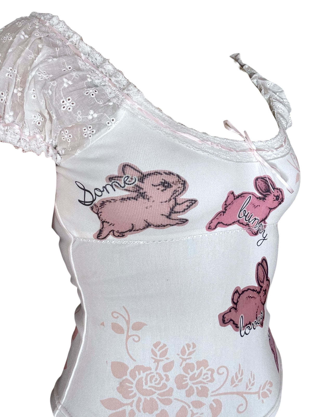 Some Bunny Loves You Babydoll Tee Sample - L/XL