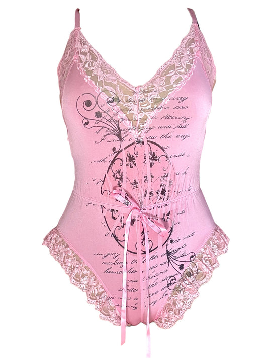 Gilded Love Pink Bodysuit - S/M