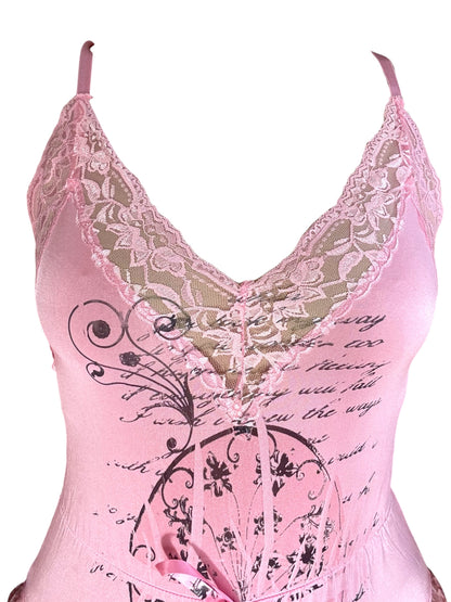 Gilded Love Pink Bodysuit - S/M