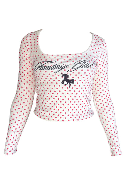 Fantasy Girl Polka Dot Sweater - XL