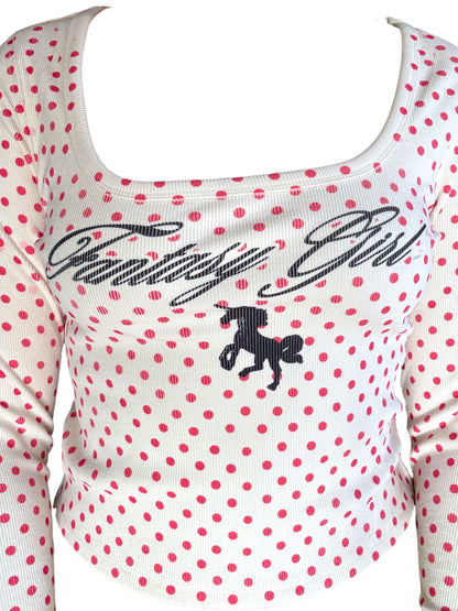 Fantasy Girl Polka Dot Sweater - XL