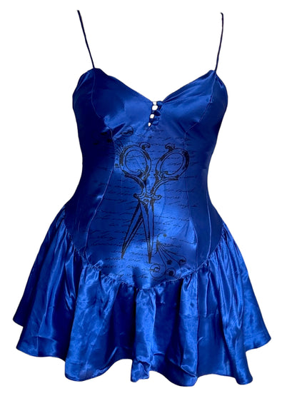 Sharp Edges Blue Frederick's Mini Dress - S