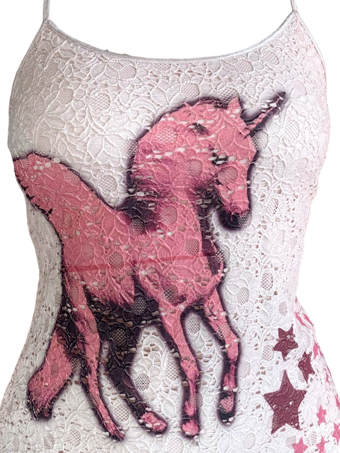 Dream Weaver Pink Lace Tank - L/XL