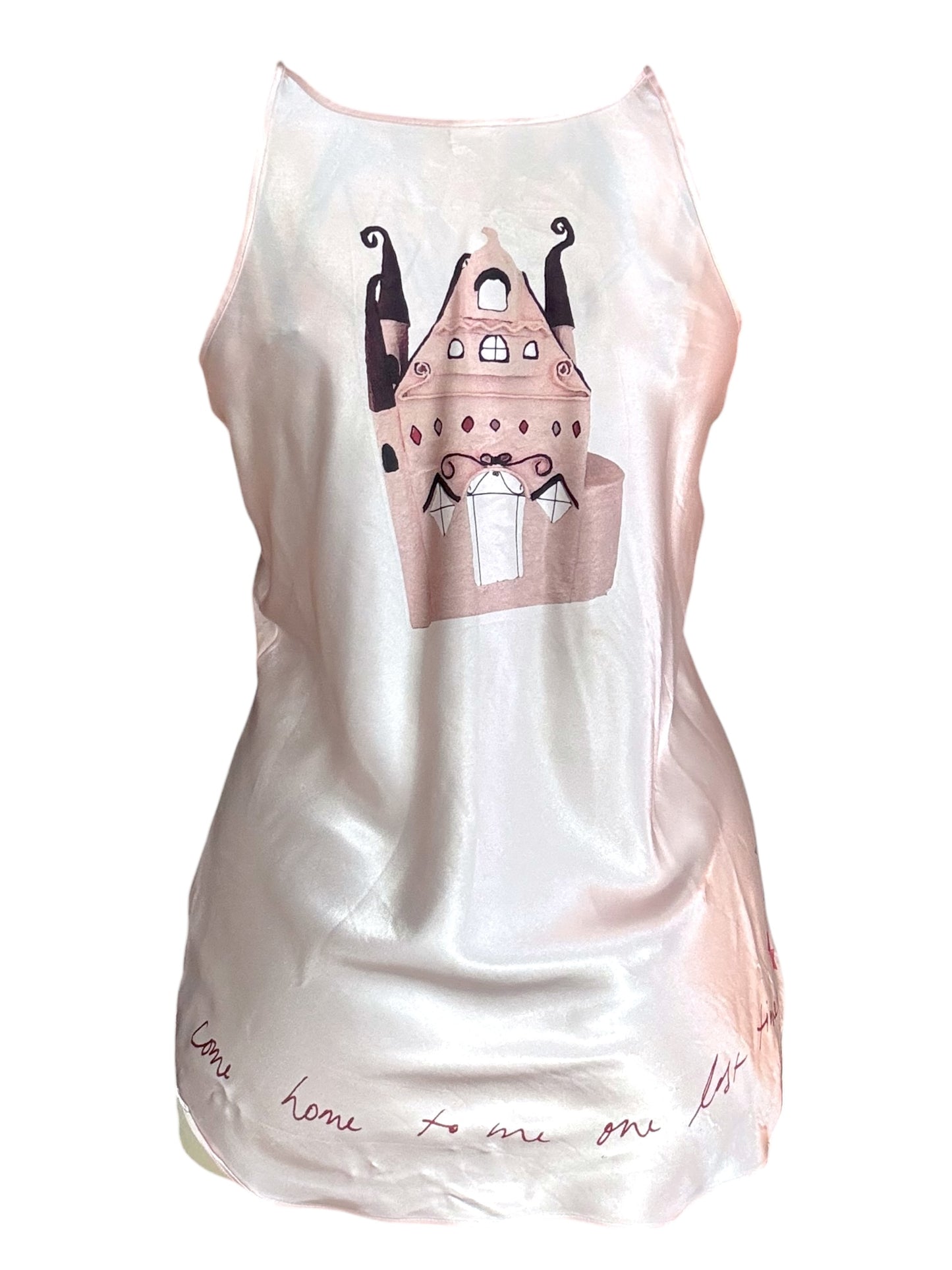 Finding Fantasy Pink Satin Dress - L