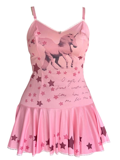 Dream Weaver Pink Mini Slip Dress - M