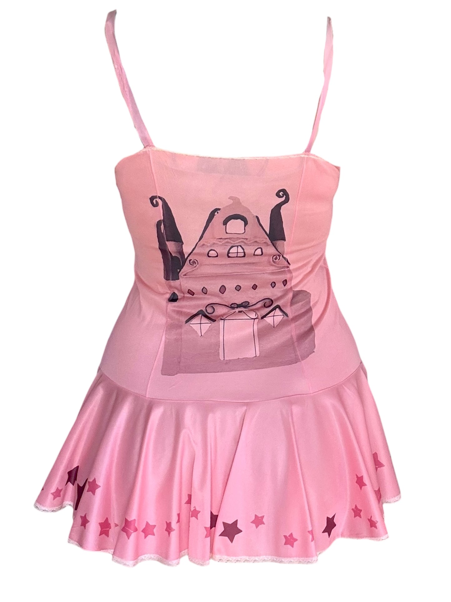 Dream Weaver Pink Mini Slip Dress - M