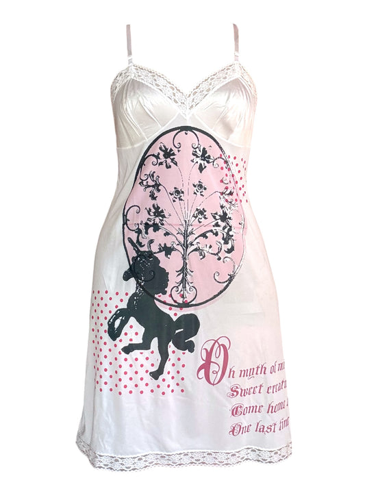 Whimsy Wonders White Slip Dress - L/XL