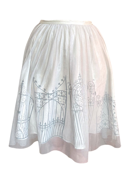 Gated Visions Grey Tulle Skirt - M