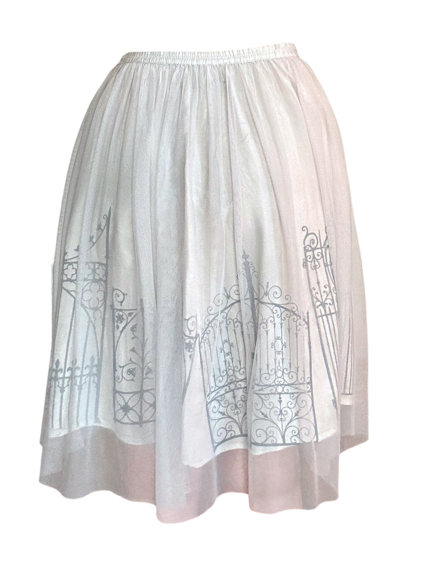 Gated Visions Grey Tulle Skirt - M