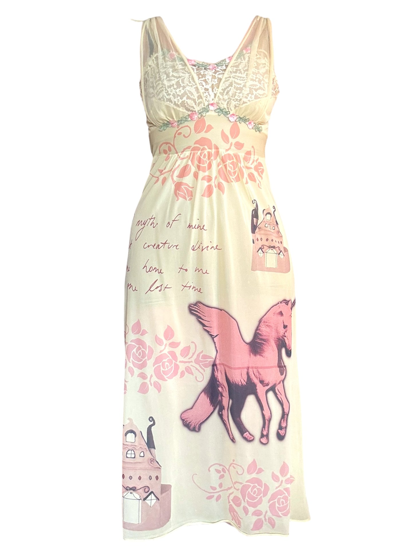 Secret Garden Yellow Slip Gown - M/L