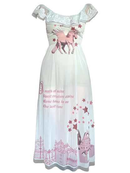 Myth of Mine Blue Slip Gown - S